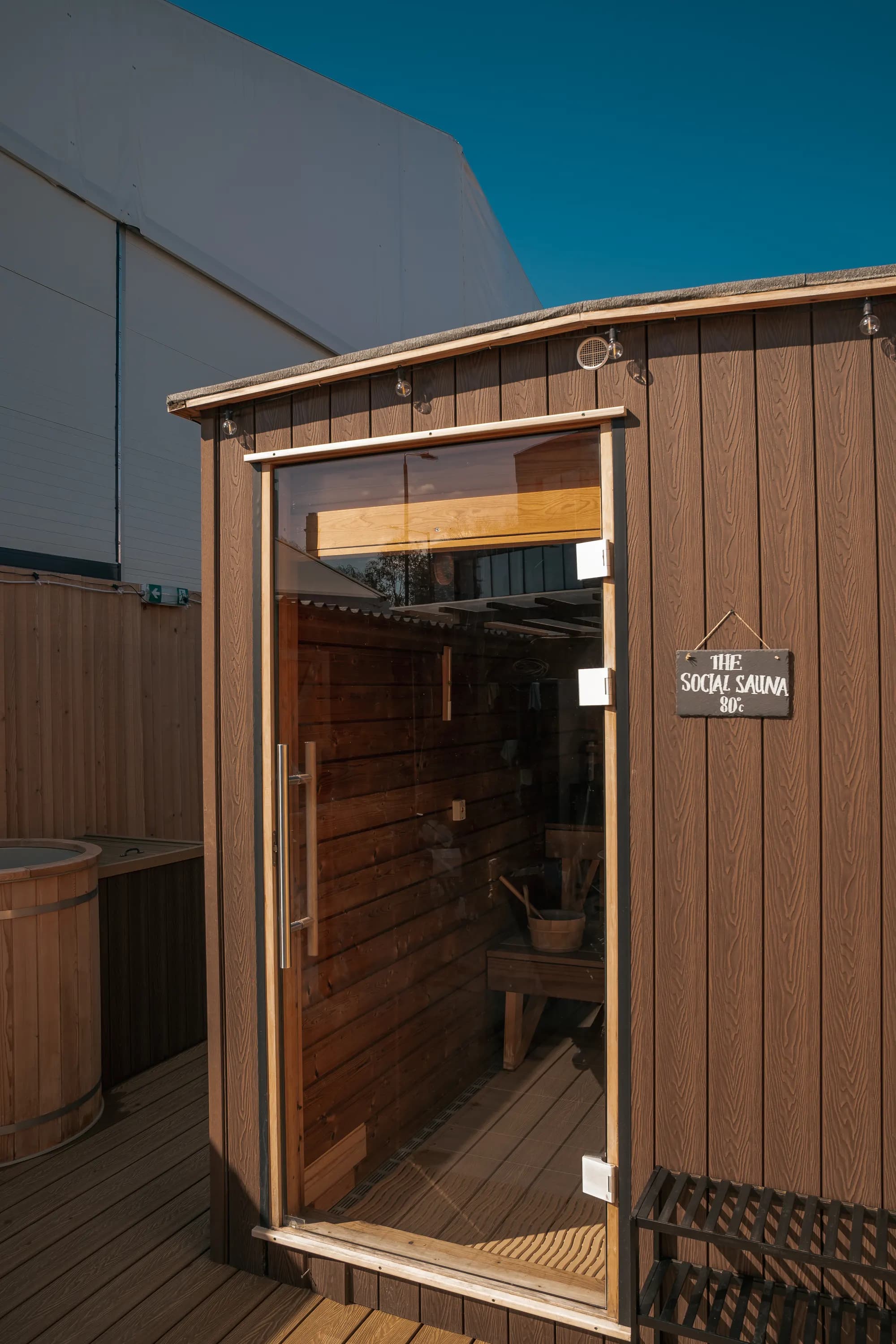 Exterior of The Silent Sauna cabin